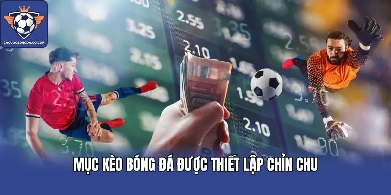 Mục kèo bóng đá được thiết lập chỉn chu